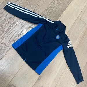 Adidas soccer track zip jacket